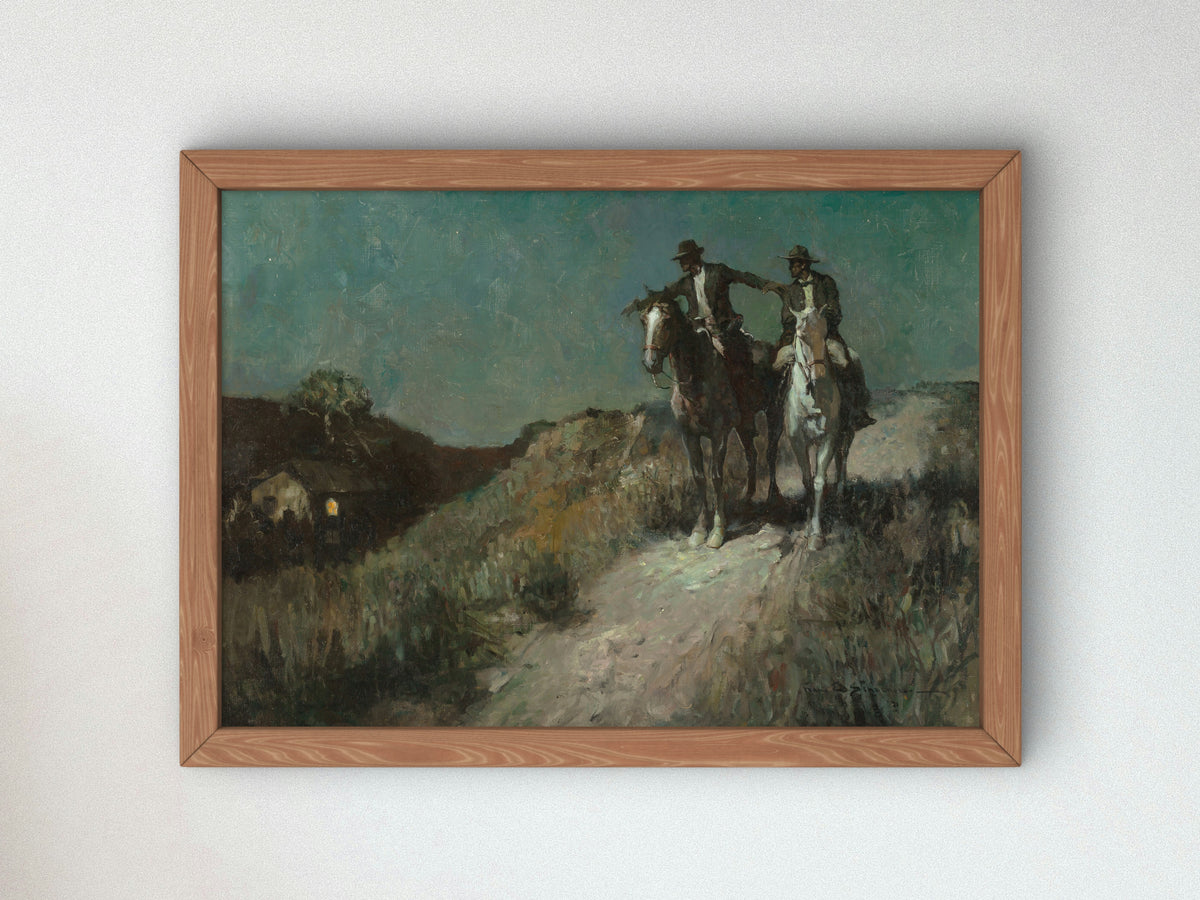 Man Who Chased a Ghost by Frank Earle Schoonover 1921, Wall Art Print, Fine Art Reproduction, Museum Quality Decor, Poster
