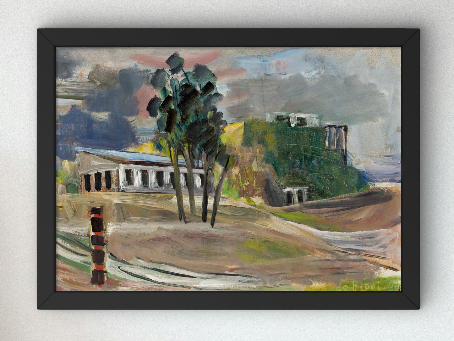 Paisagem by Ernesto de Fiori 1944, Wall Art Print, Fine Art Reproduction, Museum Quality Decor, Poster