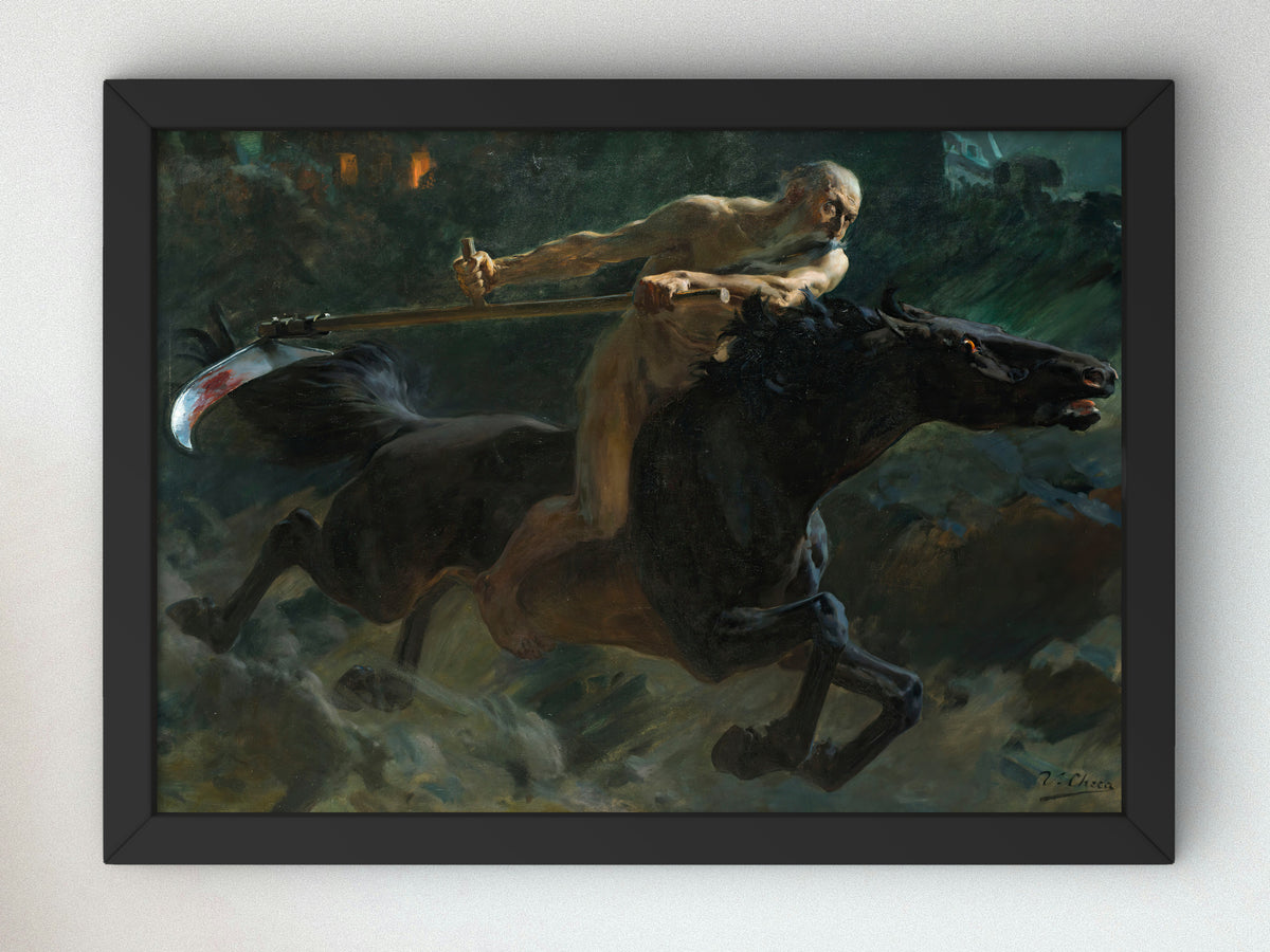 Time by Ulpiano Checa, Wall Art Print, Fine Art Reproduction, Museum Quality Decor, Poster