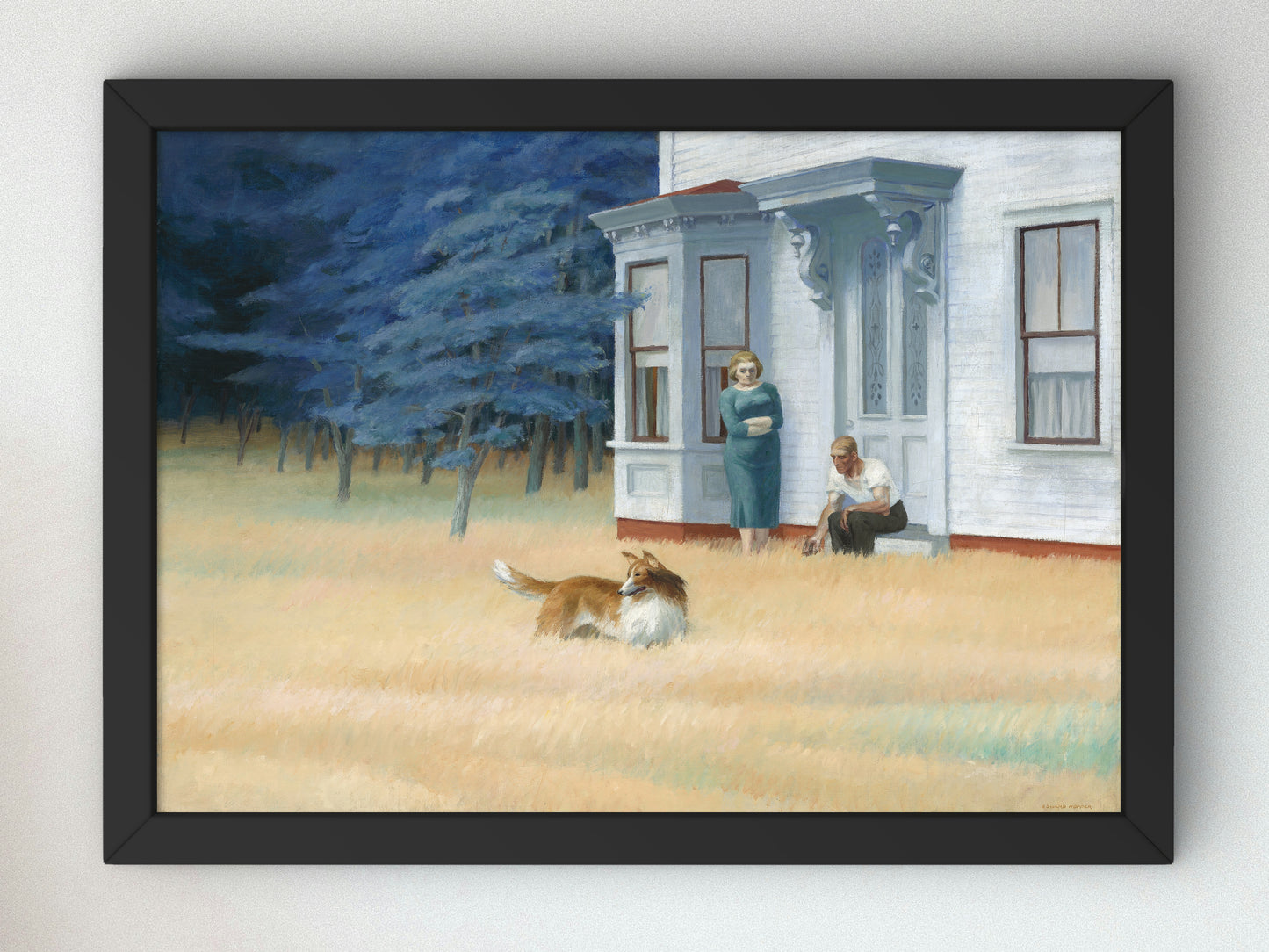 Cape Cod Evening by Edward Hopper 1939, Wall Art Print, Fine Art Reproduction, Museum Quality Decor, Poster