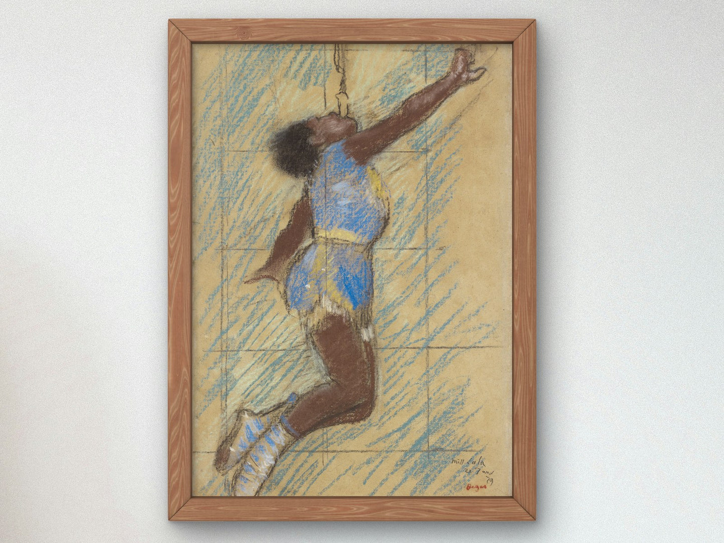 Miss Lala at the Fernando Circus by Edgar Degas 1879, Wall Art Print, Fine Art Reproduction, Museum Quality Decor, Poster