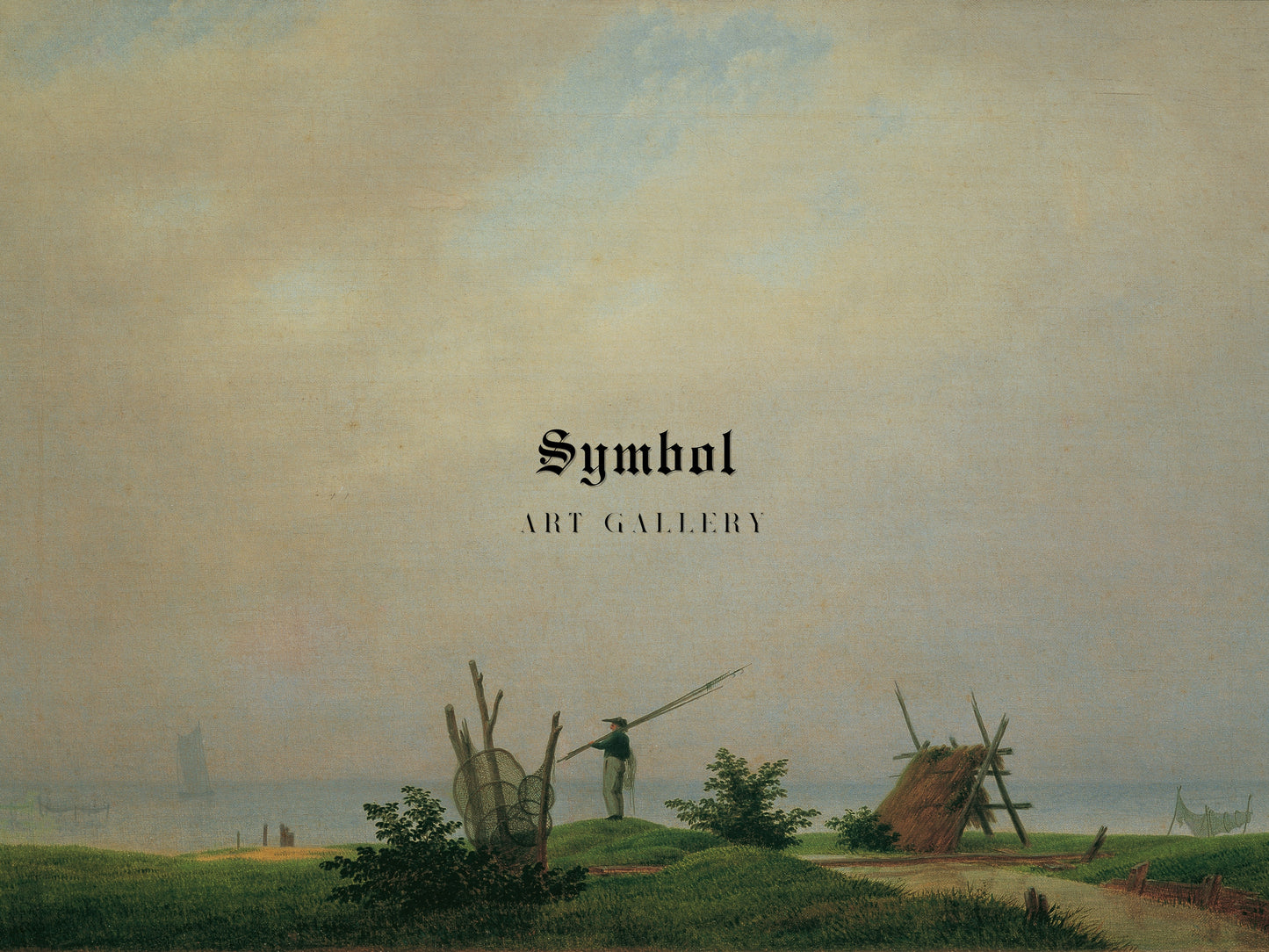 Beach with Fisherman by Caspar David Friedrich 1807, Wall Art Print, Fine Art Reproduction, Museum Quality Decor, Poster