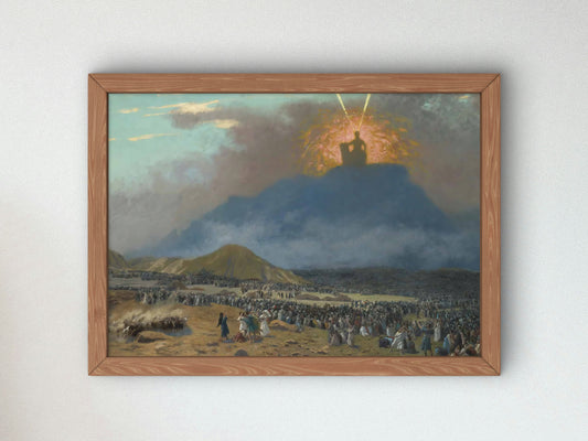 Moses on Mount Sinai by Jean Leon Gerome 1895, Wall Art Print, Fine Art Reproduction, Museum Quality Decor, Poster