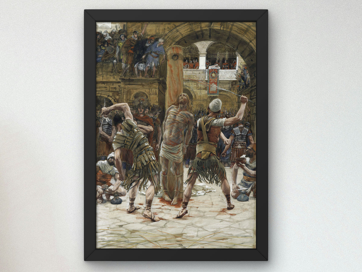 The Scourging on the Front by James Tissot 1886, Wall Art Print, Fine Art Reproduction, Museum Quality Decor, Poster