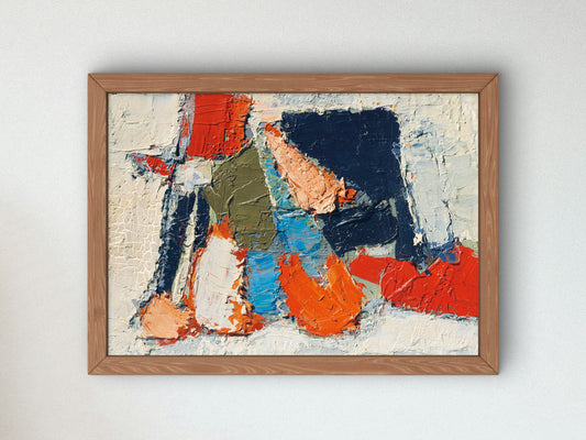 Composition by Nicolas de Staël 1950, Wall Art Print, Fine Art Reproduction, Museum Quality Decor, Poster