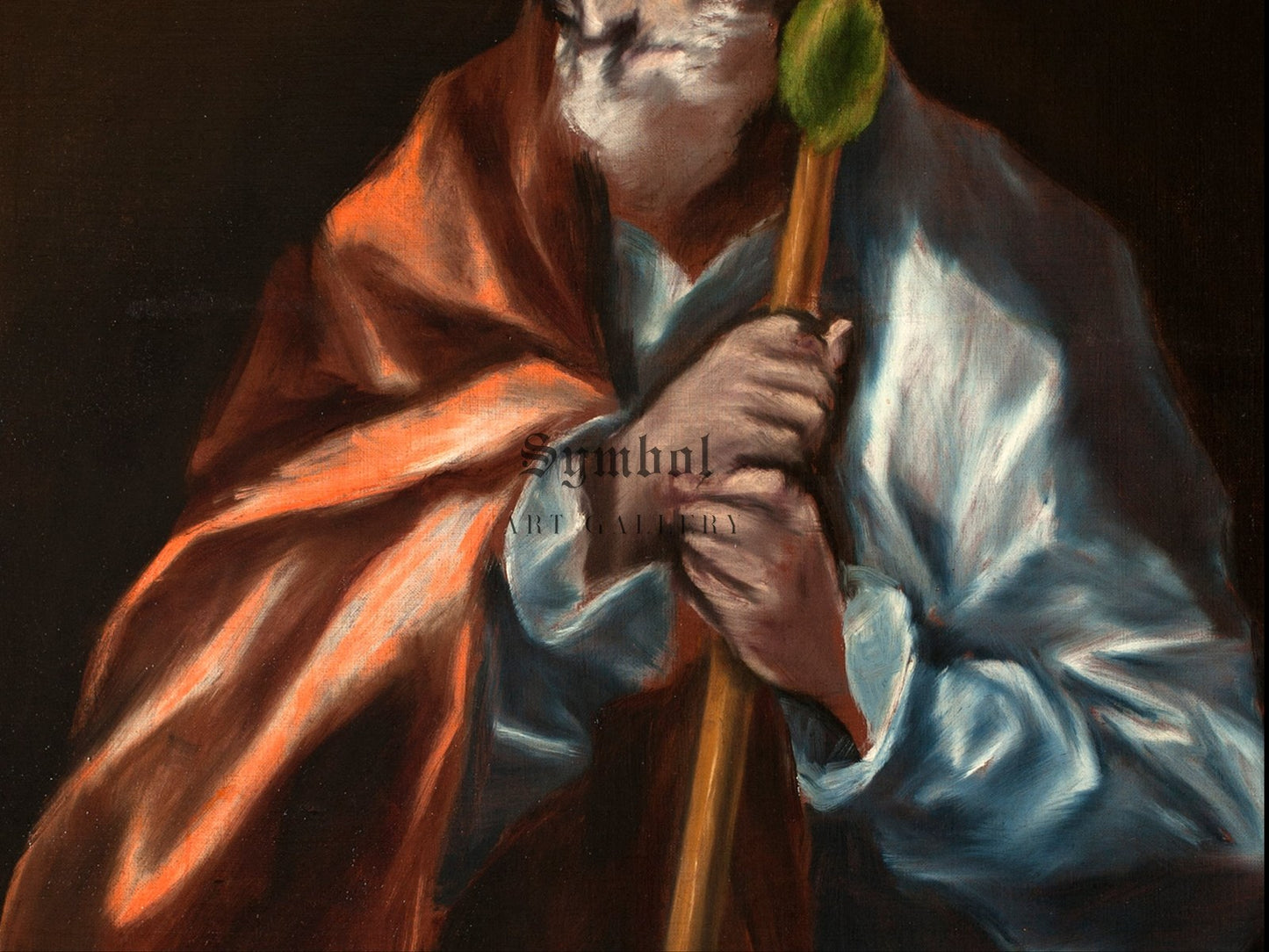 Saint Jude Thaddeus by El Greco 1610, Wall Art Print, Fine Art Reproduction, Museum Quality Decor, Poster