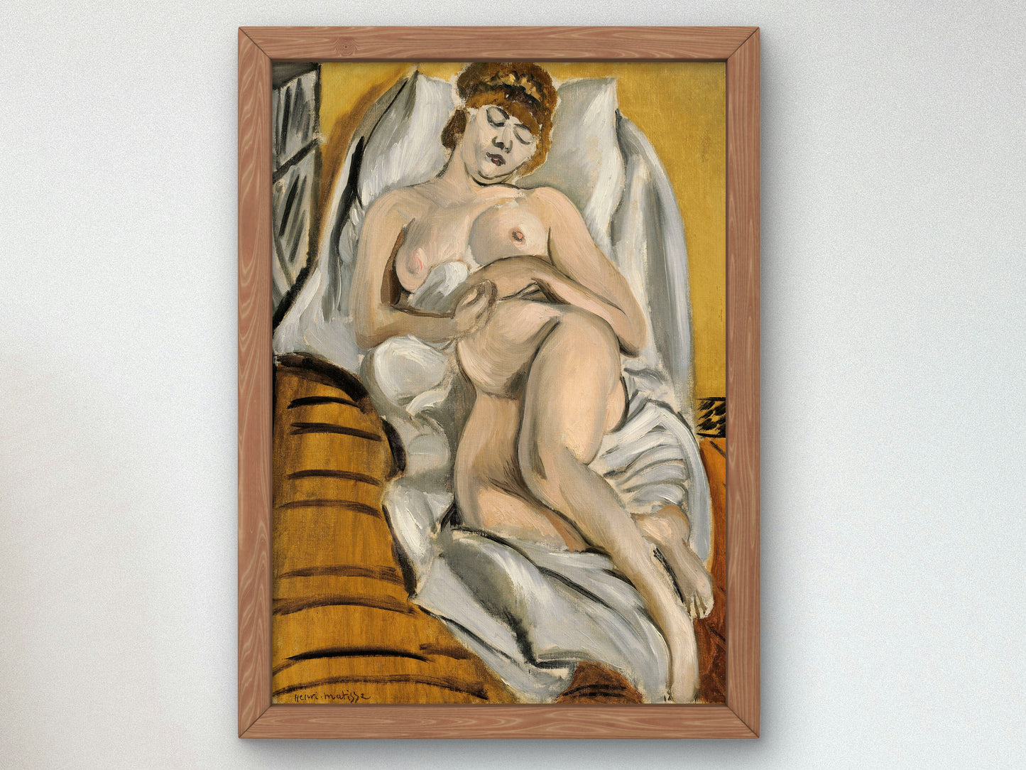 Reclining Nude by Henri Matisse 1915, Wall Art Print, Fine Art Reproduction, Museum Quality Decor, Poster