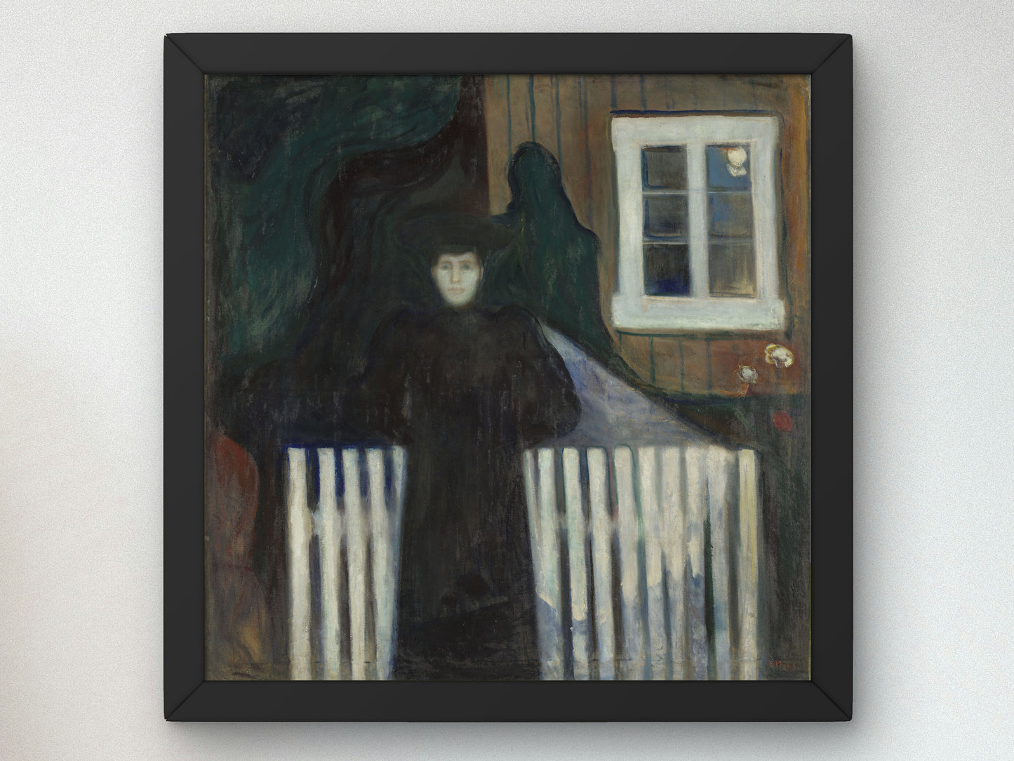 Moonlight by Edvard Munch 1893, Wall Art Print, Fine Art Reproduction, Museum Quality Decor, Poster