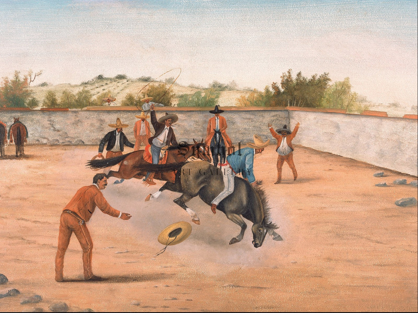 Rodeo by Ernesto Icaza 1918, Wall Art Print, Fine Art Reproduction, Museum Quality Decor, Poster