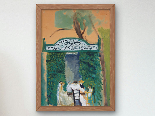 Garden Scene by Arnold Schönberg 1906, Wall Art Print, Fine Art Reproduction, Museum Quality Decor, Poster