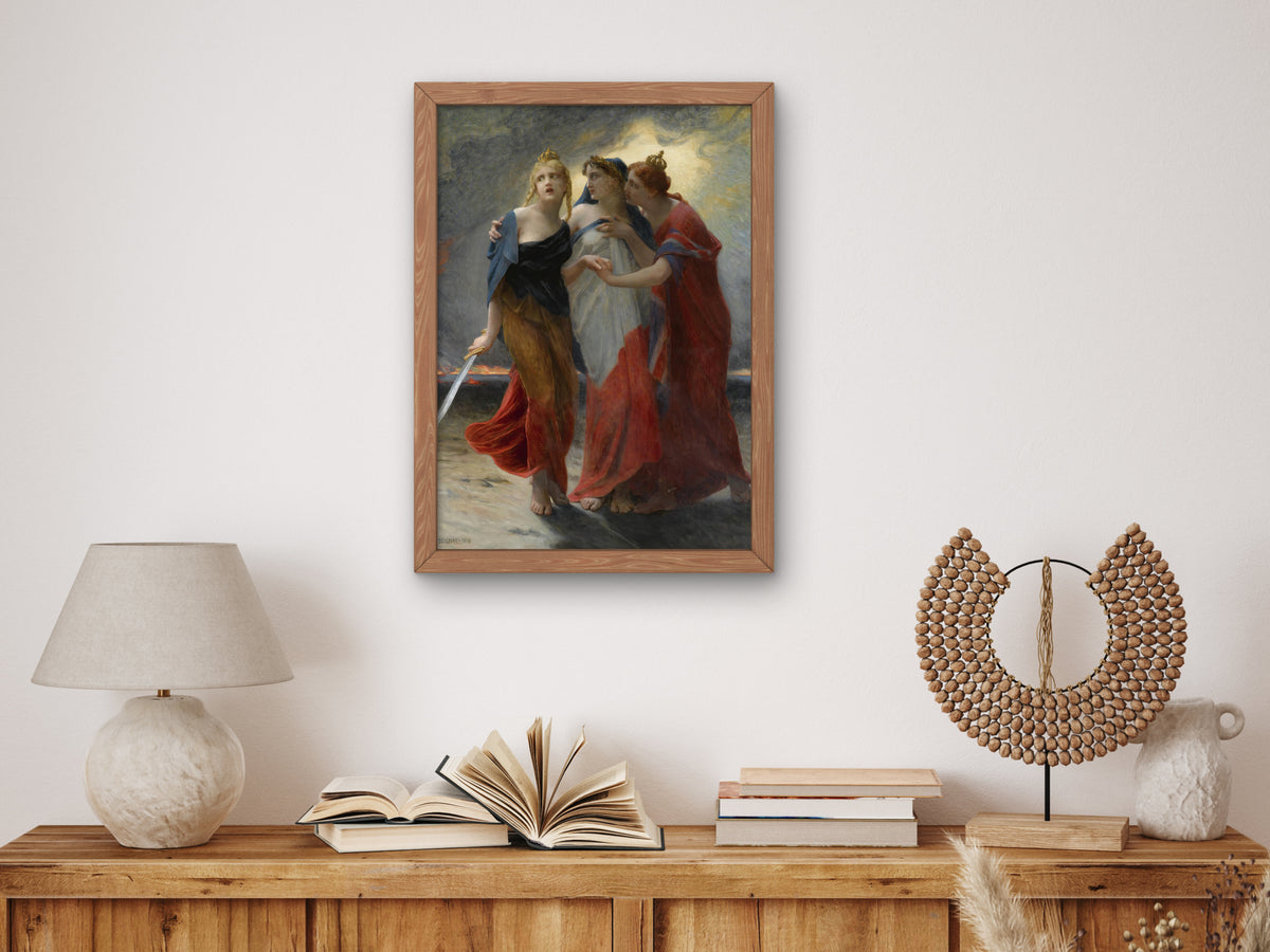 Belgium, France and England before the German Invasion by Guillaume Seignac 1914, Wall Art Print, Fine Art Reproduction, Museum Quality