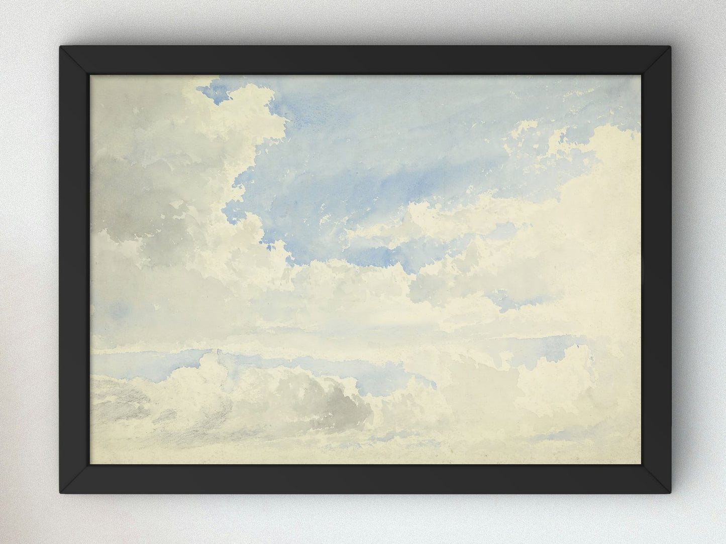 Cloud Study by Aaron Edwin Penley 1858, Wall Art Print, Fine Art Reproduction, Museum Quality Decor, Poster