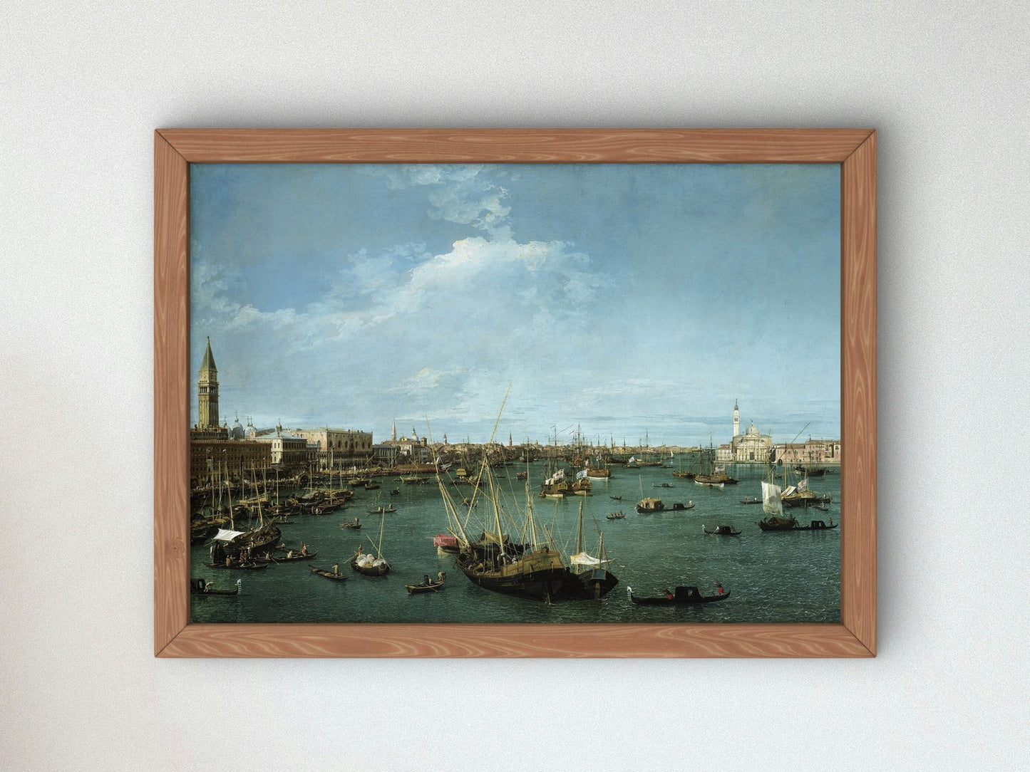 Basin of San Marco Venice by Canaletto 1738, Wall Art Print, Fine Art Reproduction, Museum Quality Decor, Poster