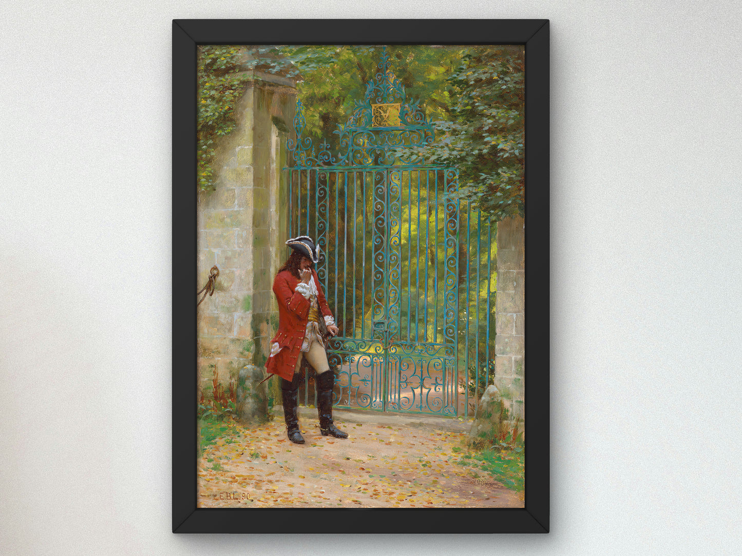 The Appointed Time by Edmund Blair Leighton 1890, Wall Art Print, Fine Art Reproduction, Museum Quality Decor, Poster