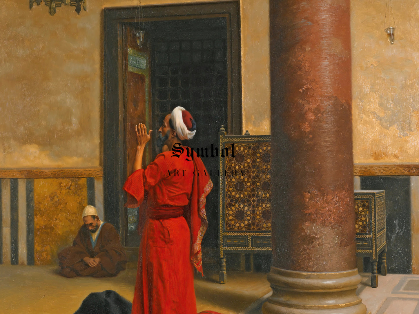 Morning Prayers by Ludwig Deutsch 1902, Wall Art Print, Fine Art Reproduction, Museum Quality Decor, Poster