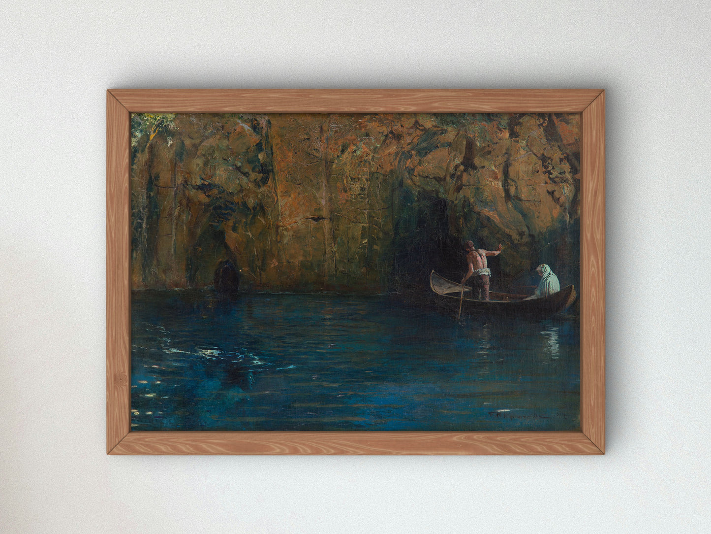 Charon's Boat by Feliks Michał Wygrzywalski 1917, Wall Art Print, Fine Art Reproduction, Museum Quality Decor, Poster