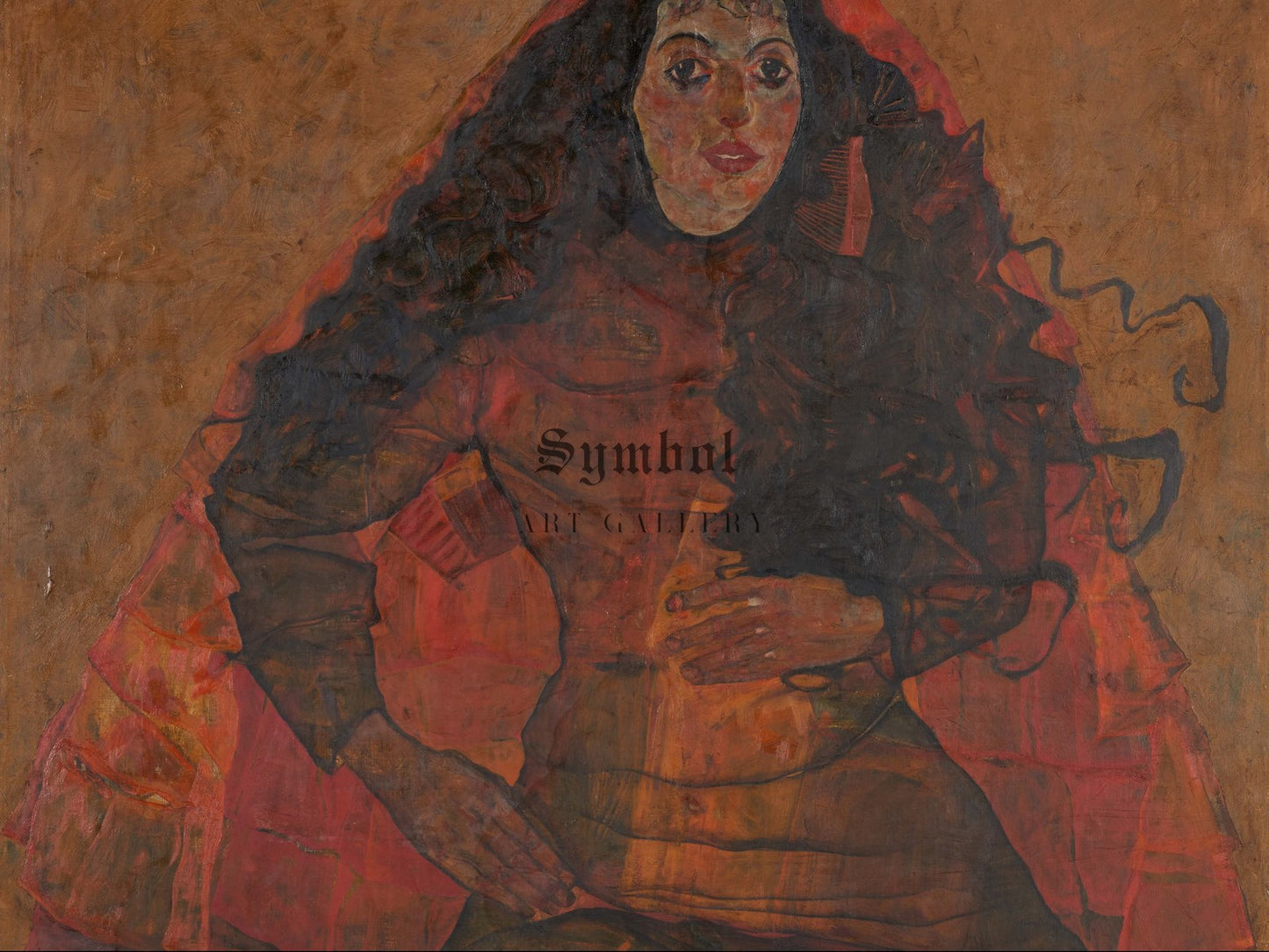 Trude Engel by Egon Schiele 1913, Wall Art Print, Fine Art Reproduction, Museum Quality Decor, Poster