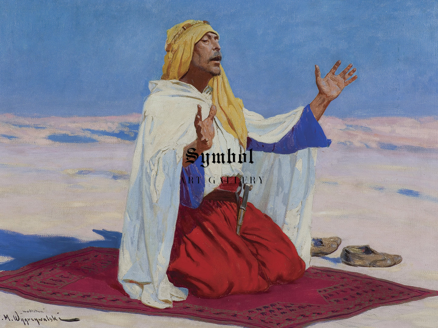 Prayer by Feliks Michał Wygrzywalski, Wall Art Print, Fine Art Reproduction, Museum Quality Decor, Poster