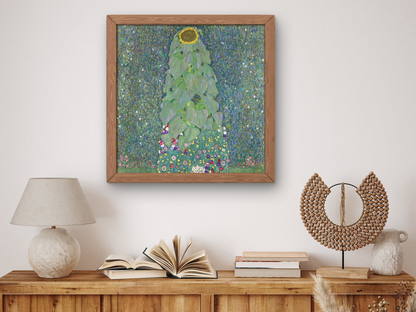 Sunflowers by Gustav Klimt 1883, Wall Art Print, Fine Art Reproduction, Museum Quality Decor, Poster