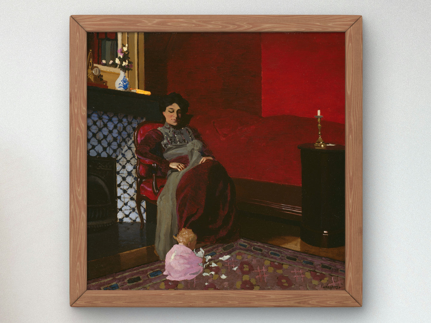 The Red Room by Félix Vallotton 1899, Wall Art Print, Fine Art Reproduction, Museum Quality Decor, Poster