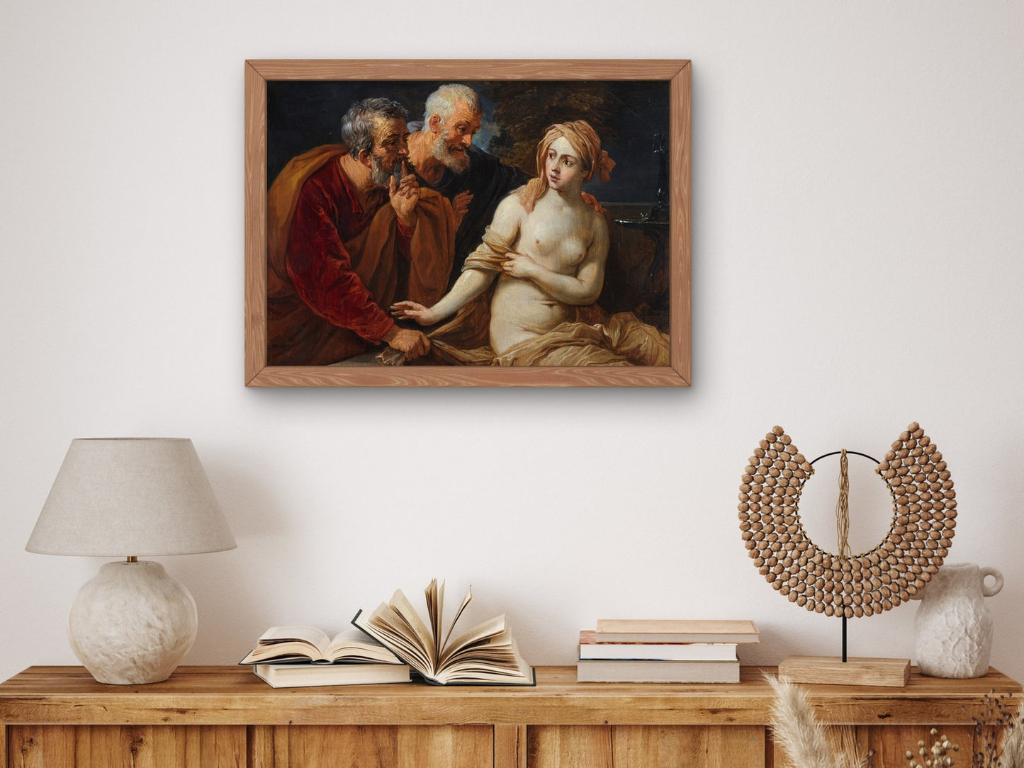 Susannah and the Elders by David Teniers the Younger 1653, Wall Art Print, Fine Art Reproduction, Museum Quality Decor, Poster
