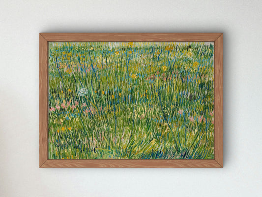 Patch of grass by Vincent van Gogh 1887, Wall Art Print, Fine Art Reproduction, Museum Quality Decor, Poster