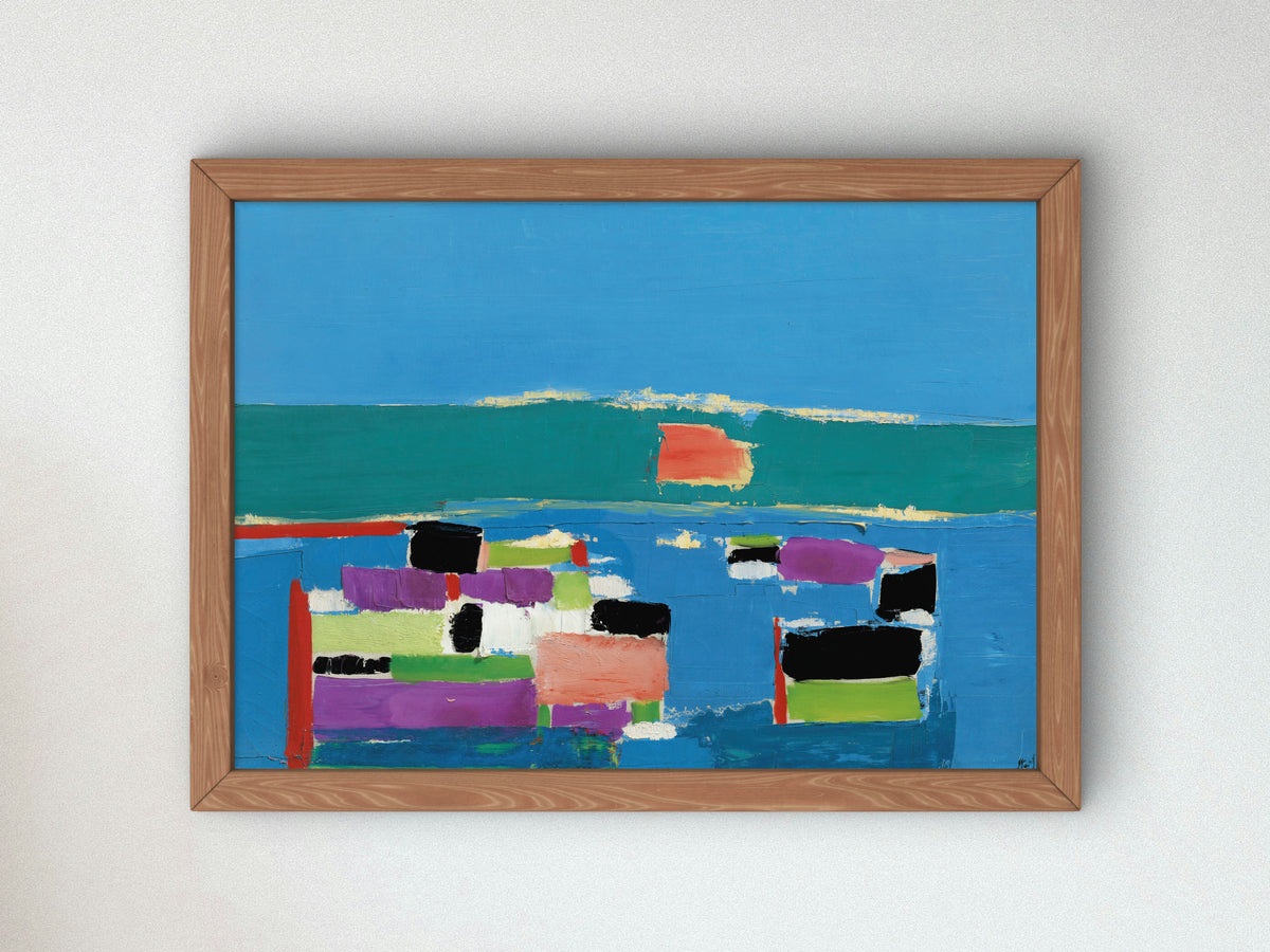 La Ciotat by Nicolas de Staël 1952, Wall Art Print, Fine Art Reproduction, Museum Quality Decor, Poster