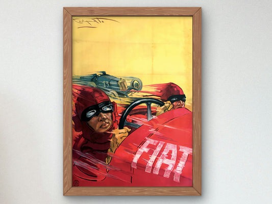 Fiat by Plinio Codognato 1923, Wall Art Print, Fine Art Reproduction, Museum Quality Decor, Poster