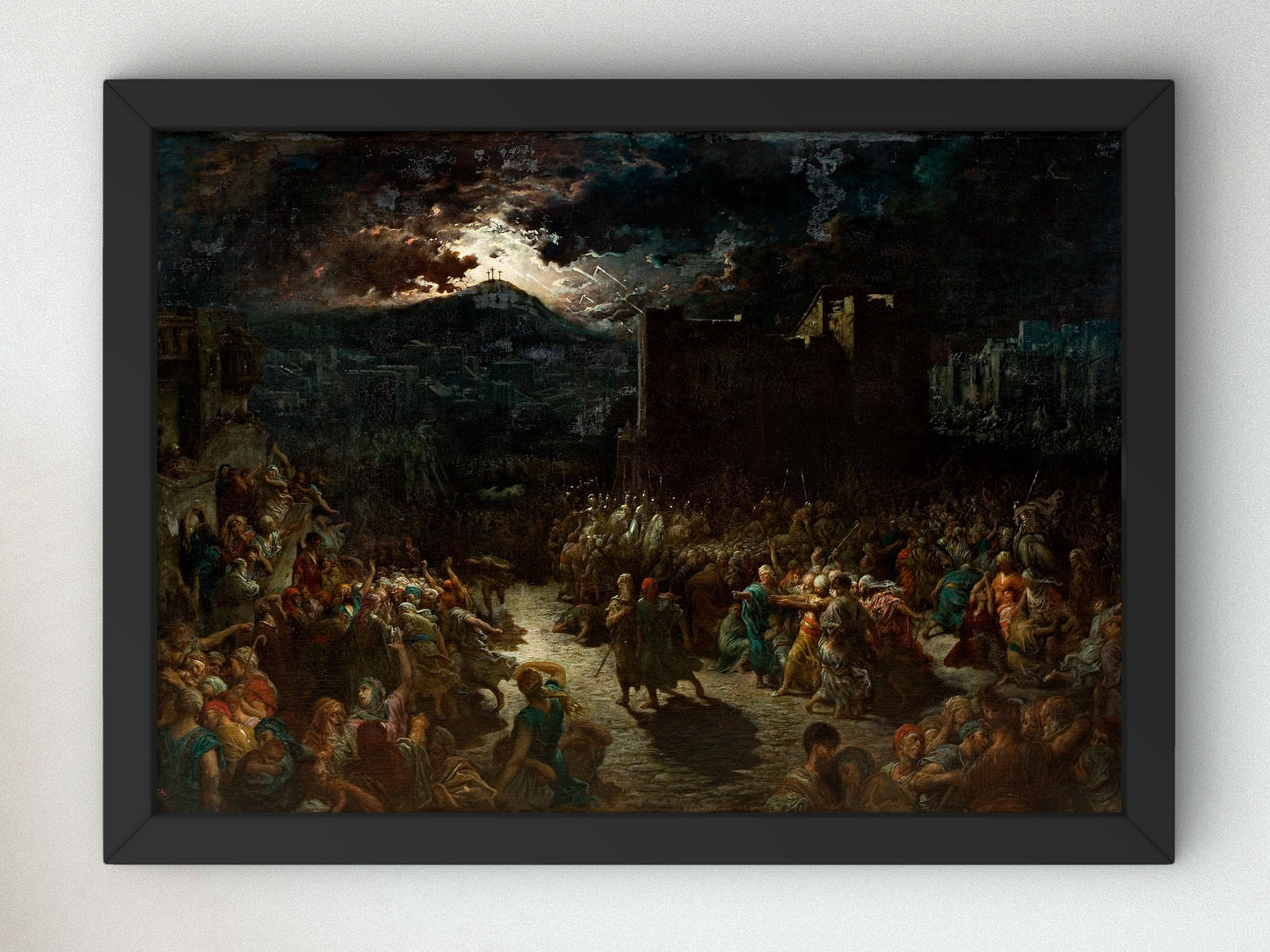 The Crucifixion by Gustave Doré 1875, Wall Art Print, Fine Art Reproduction, Museum Quality Decor, Poster