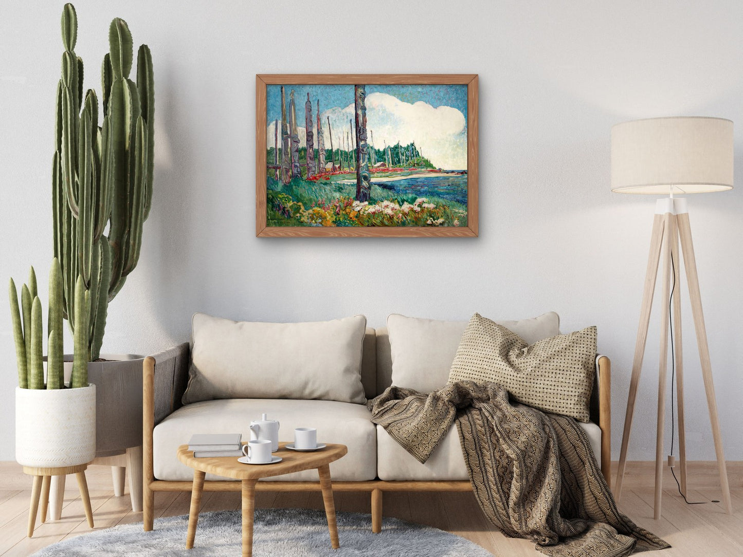 Totem Poles by Emily Carr 1912, Wall Art Print, Fine Art Reproduction, Museum Quality Decor, Poster
