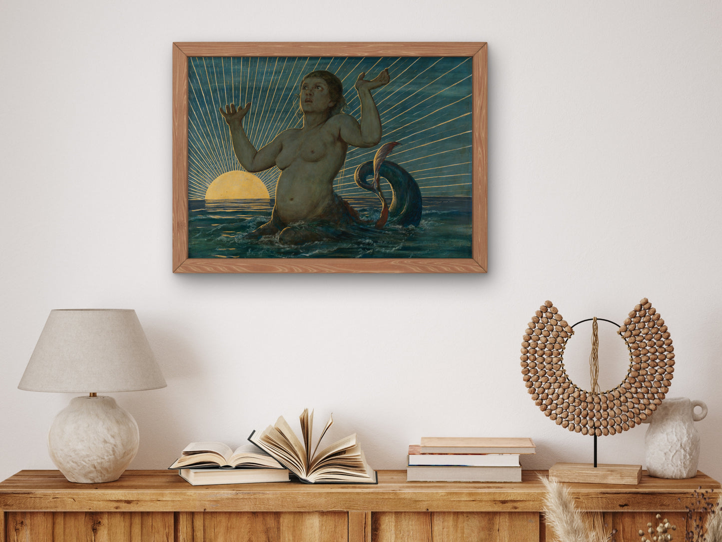 Awakening of the Sea by Hans Thoma 1893, Wall Art Print, Fine Art Reproduction, Museum Quality Decor, Poster