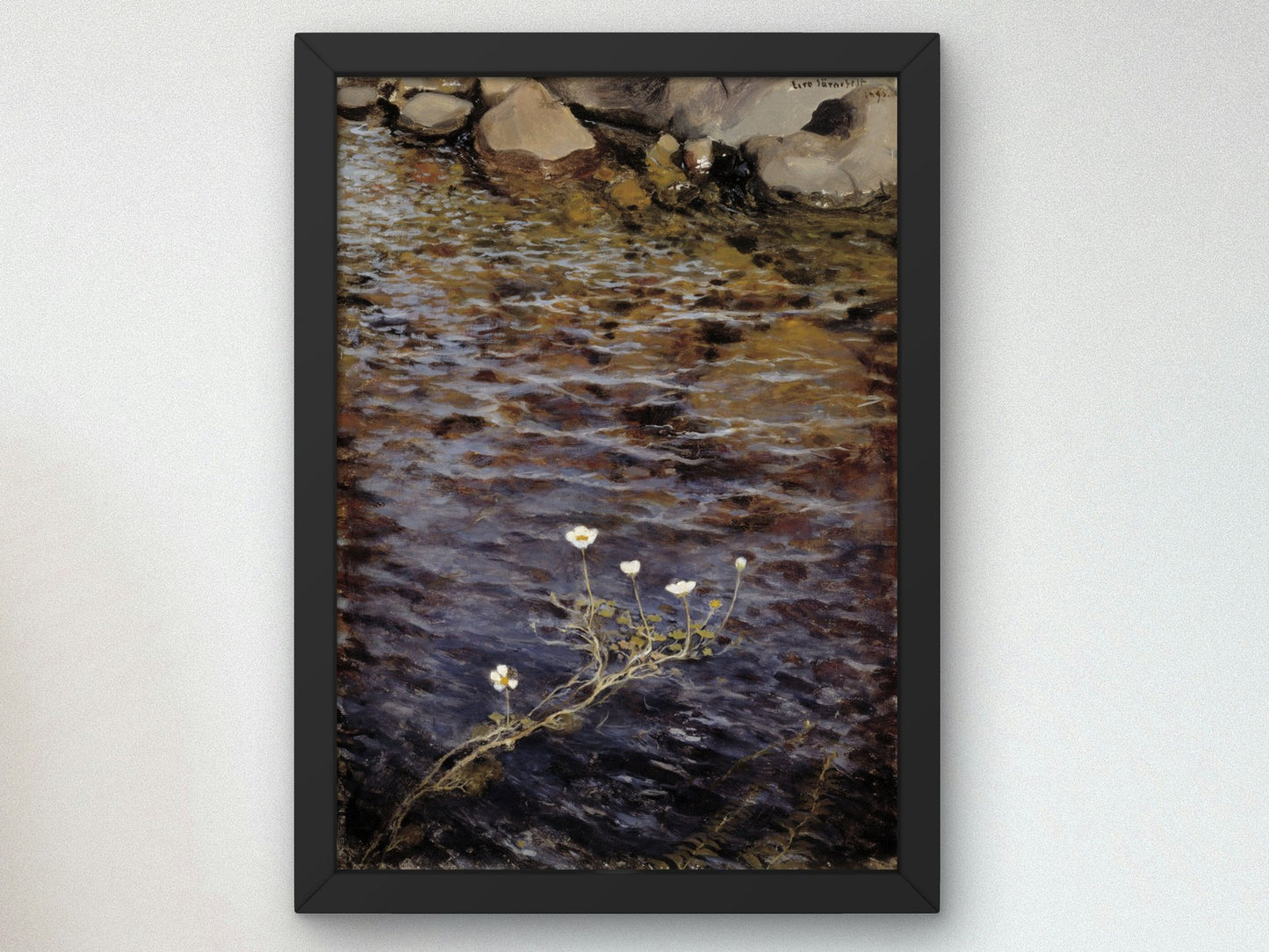 Pond Water Crowfoot by Eero Järnefelt 1895, Wall Art Print, Fine Art Reproduction, Museum Quality Decor, Poster