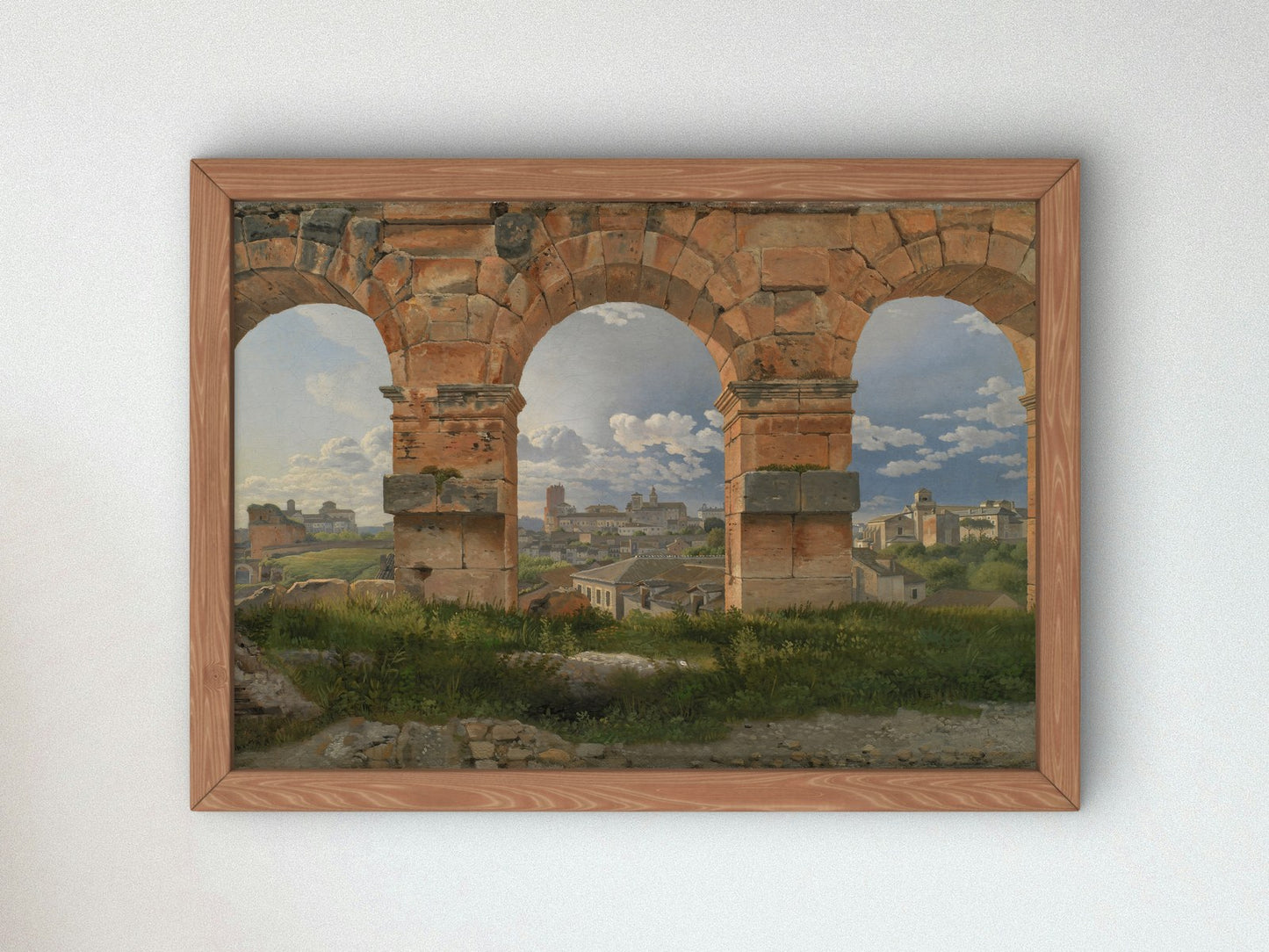 View through Three Arches of the Third Storey of the Colosseum by Christoffer Wilhelm Eckersberg 1815, Wall Art Print, Fine Art Reproduction
