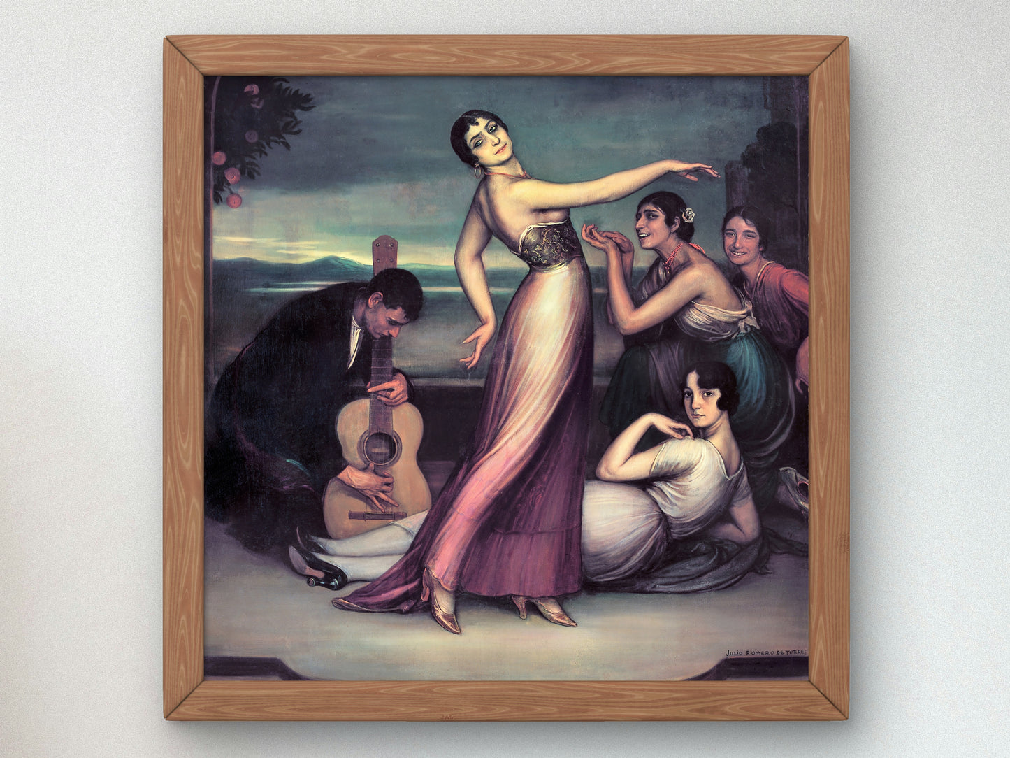 Flamenco Songs and Dances by Julio Romero de Torres 1917, Wall Art Print, Fine Art Reproduction, Museum Quality Decor, Poster