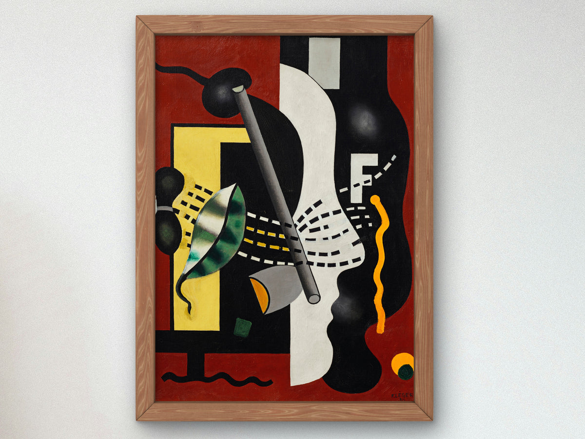 Still Life by Fernand Léger 1930, Wall Art Print, Fine Art Reproduction, Museum Quality Decor, Poster