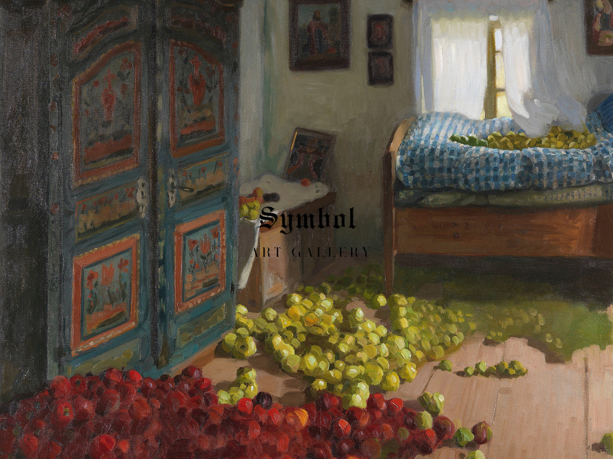 The Apple Chamber by Reinhold Max Eichler 1907, Wall Art Print, Fine Art Reproduction, Museum Quality Decor, Poster