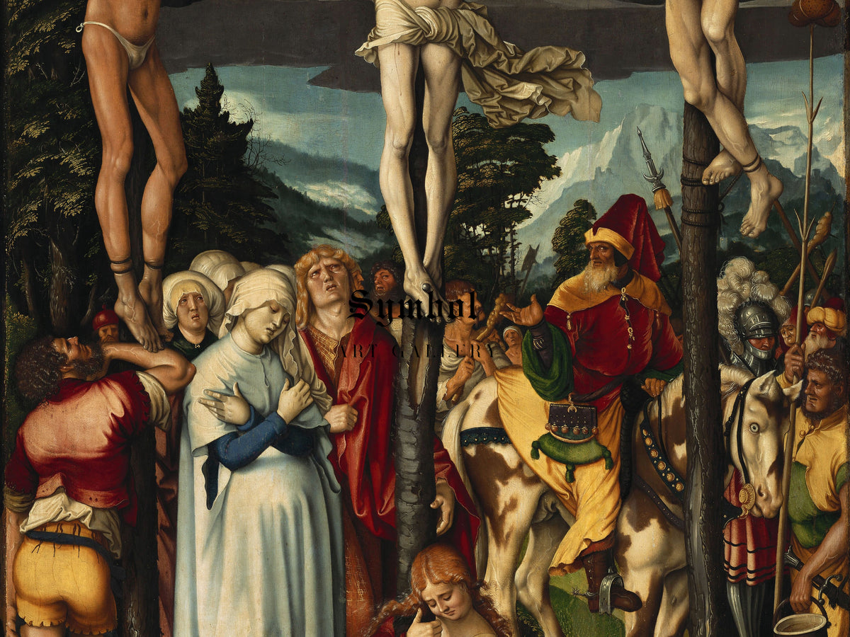 The Crucifixion of Christ by Hans Baldung 1512, Wall Art Print, Fine Art Reproduction, Museum Quality Decor, Poster