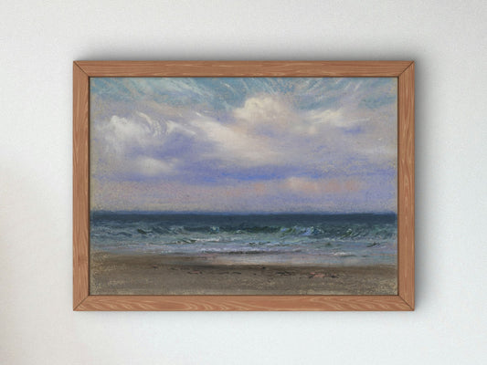 Afternoon Clouds by Dwight William Tryon 1916, Wall Art Print, Fine Art Reproduction, Museum Quality Decor, Poster