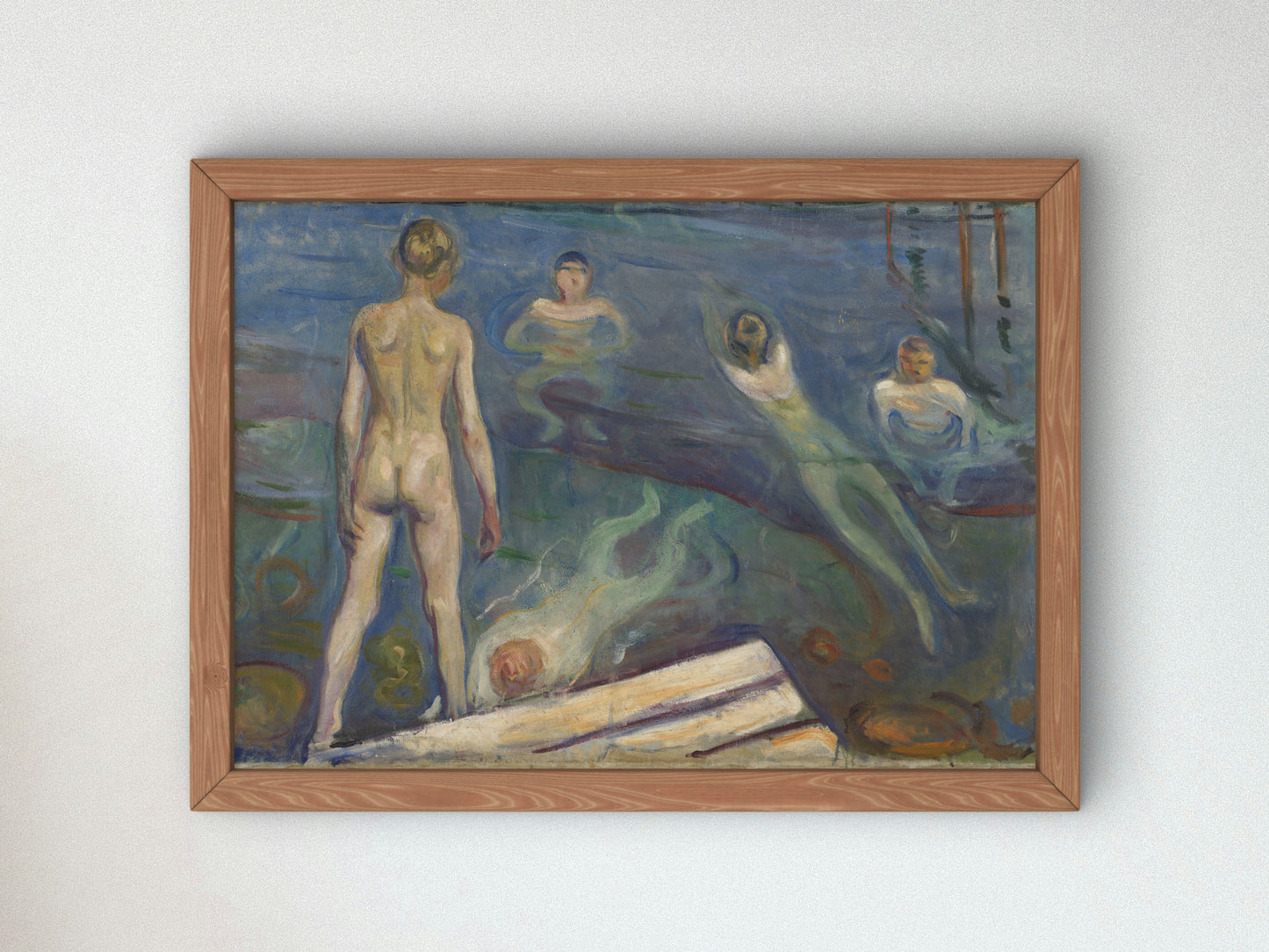 Bathing Boys by Edvard Munch 1896, Wall Art Print, Fine Art Reproduction, Museum Quality Decor, Poster