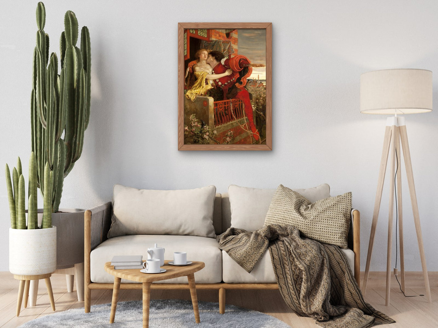 Romeo and Juliet by Ford Madox Brown 1869, Wall Art Print, Fine Art Reproduction, Museum Quality Decor, Poster