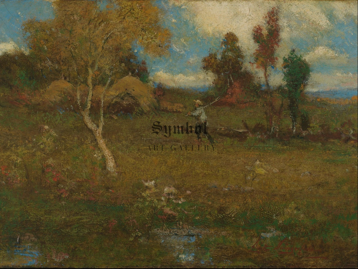 Return from the Farm by Elliott Daingerfield 1917, Wall Art Print, Fine Art Reproduction, Museum Quality Decor, Poster