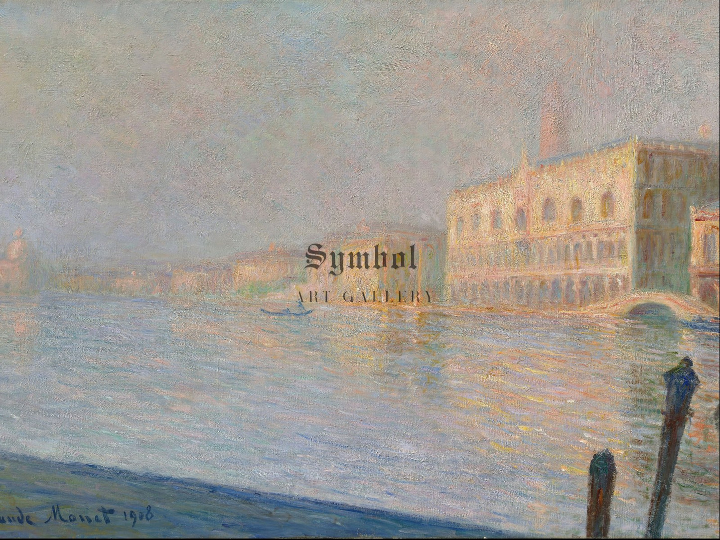 Palazzo Ducale by Claude Monet 1908, Wall Art Print, Fine Art Reproduction, Museum Quality Decor, Poster