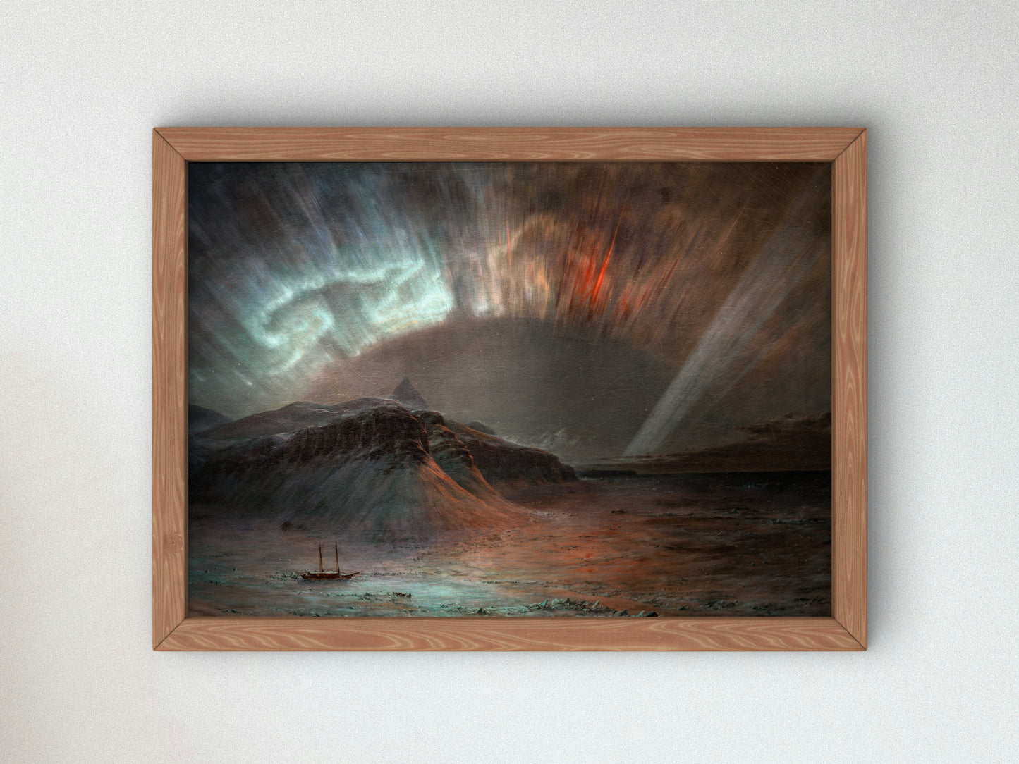 Aurora Borealis by Frederic Edwin Church 1865, Wall Art Print, Fine Art Reproduction, Museum Quality Decor, Poster