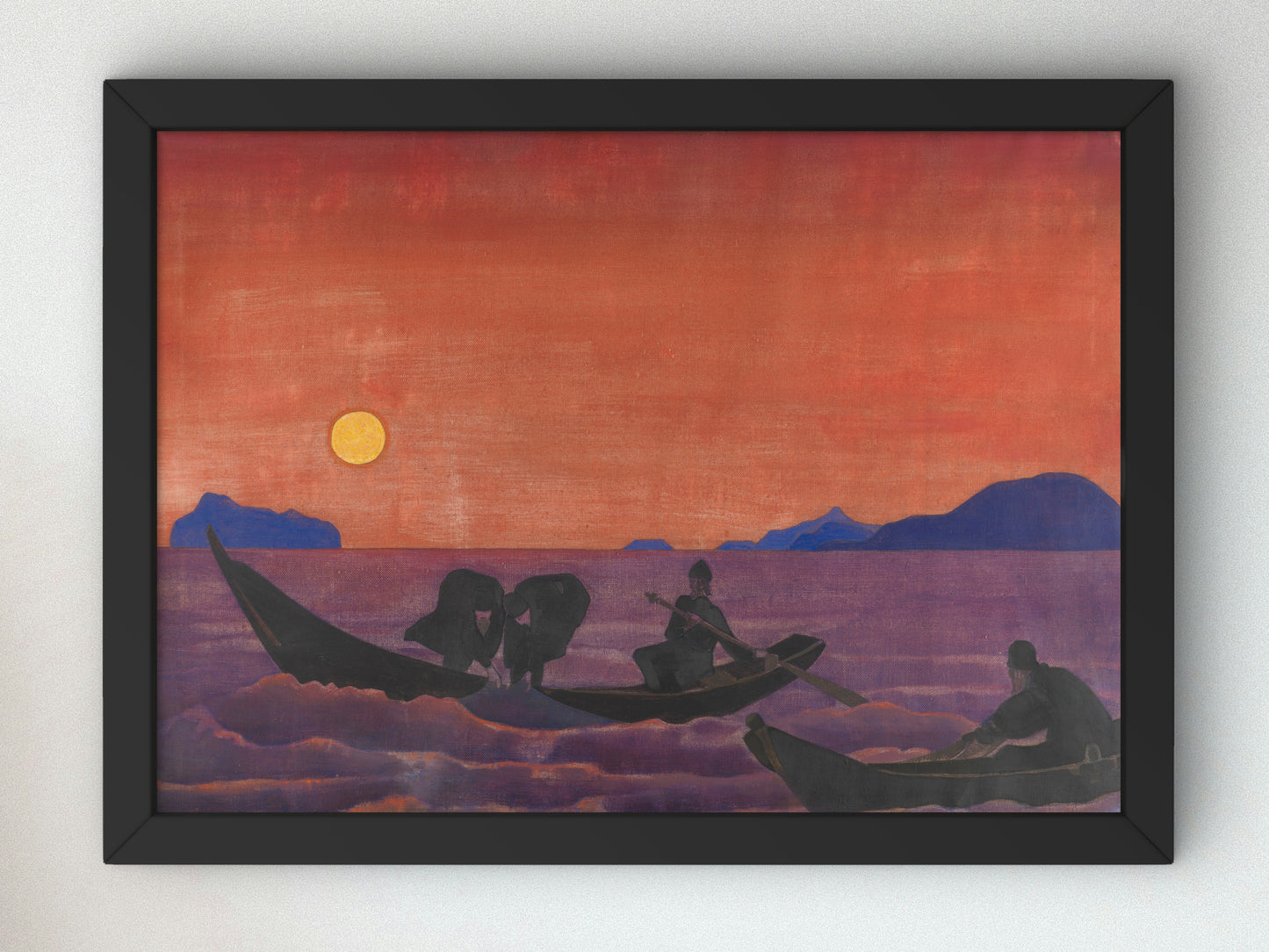 And We Continue Fishing by Nicholas Roerich 1922, Wall Art Print, Fine Art Reproduction, Museum Quality Decor, Poster