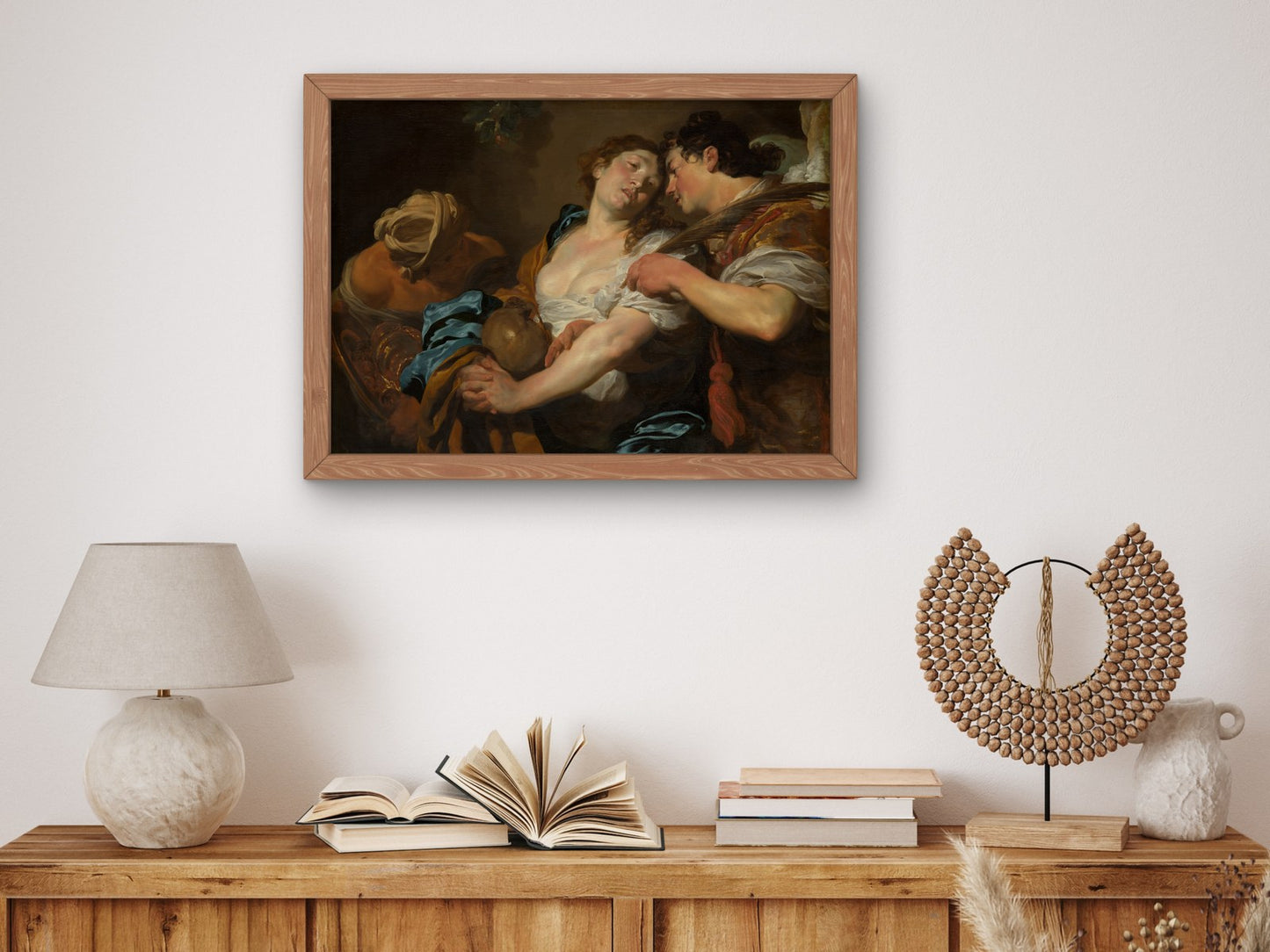The Temptation of Saint Mary Magdalen by Johann Liss 1626, Wall Art Print, Fine Art Reproduction, Museum Quality Decor, Poster