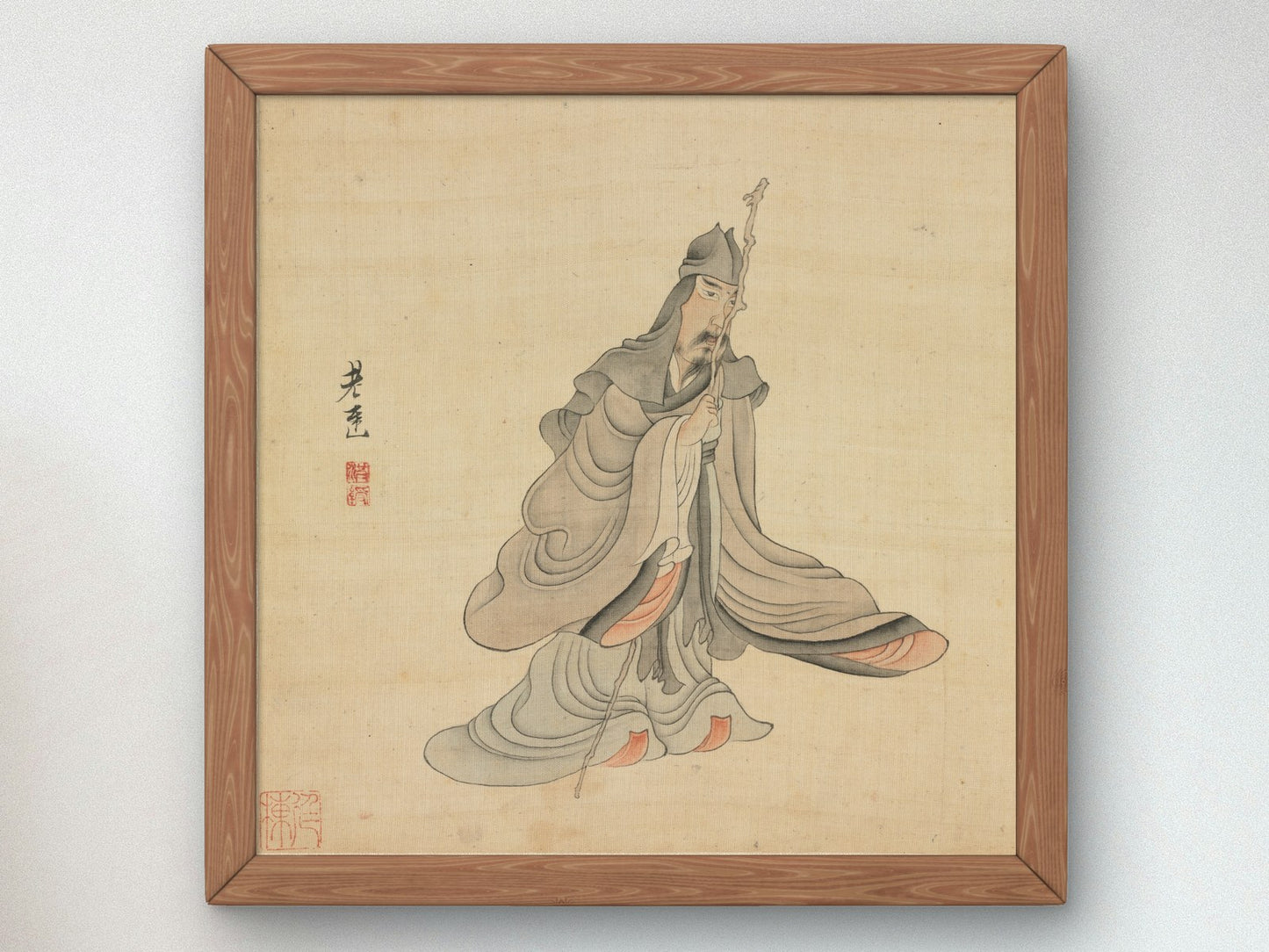 Portrait of Tao Yuanming by Chen Hongshou 1598, Wall Art Print, Fine Art Reproduction, Museum Quality Decor, Poster