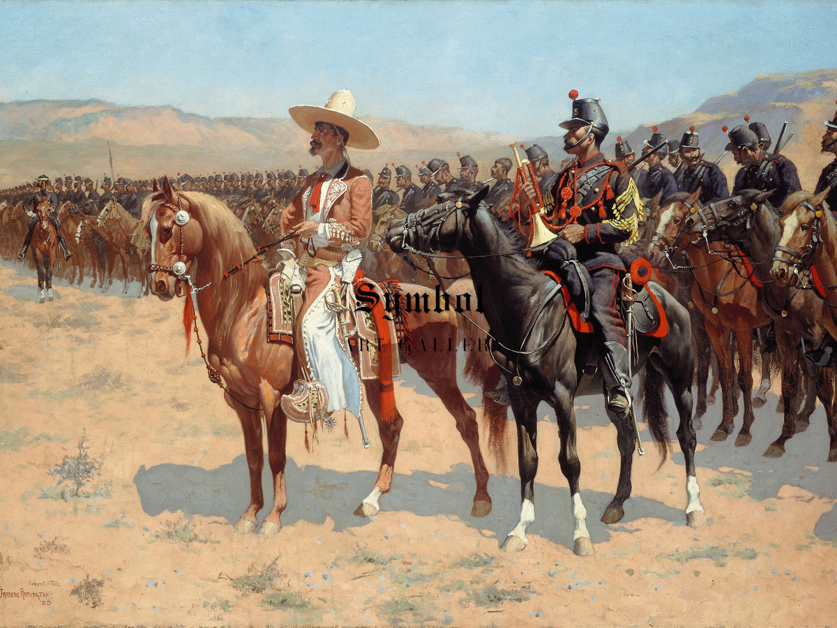 The Mexican Major by Frederic Remington 1889, Wall Art Print, Fine Art Reproduction, Museum Quality Decor, Poster