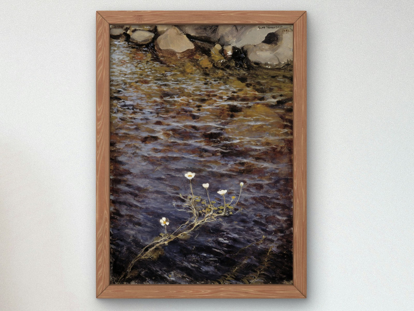 Pond Water Crowfoot by Eero Järnefelt 1895, Wall Art Print, Fine Art Reproduction, Museum Quality Decor, Poster