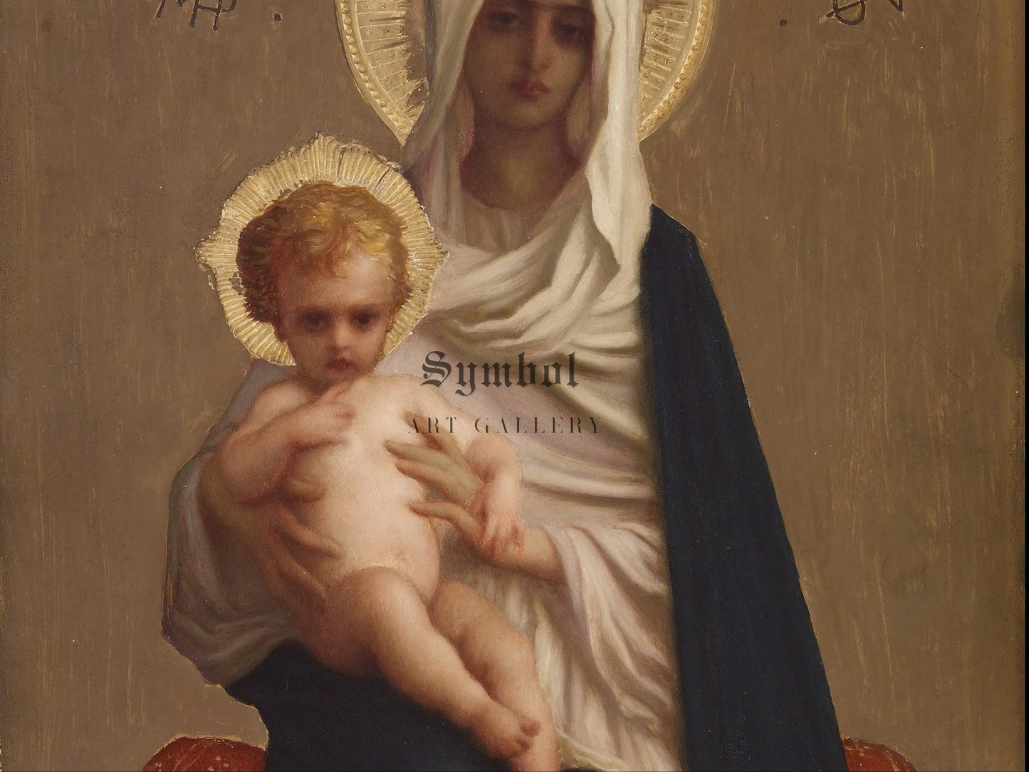 Virgin of the Deliverance by Ernest Hébert 1872, Wall Art Print, Fine Art Reproduction, Museum Quality Decor, Poster