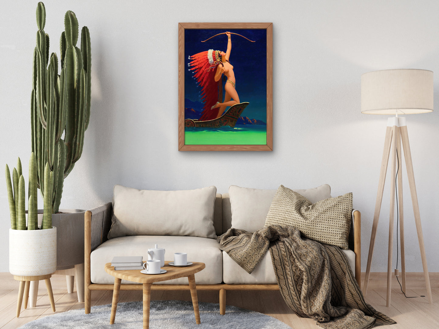 Flaming Arrow by Edward Mason Eggleston 1936, Wall Art Print, Fine Art Reproduction, Museum Quality Decor, Poster